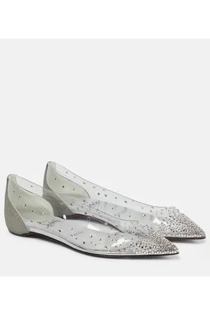 Christian Louboutin Degrastrass embellished ballet flats