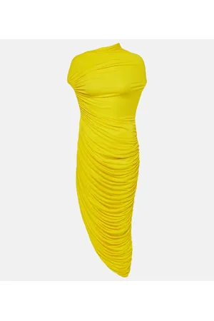 Salvatore Ferragamo Ruched jersey midi dress