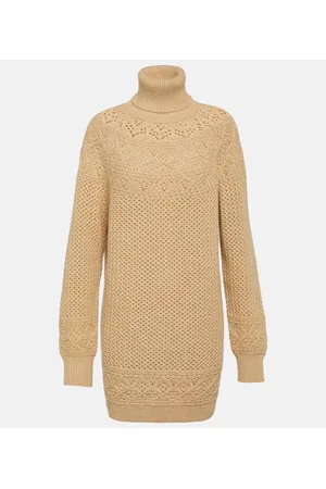 Loro Piana Crochet cashmere turtleneck sweater