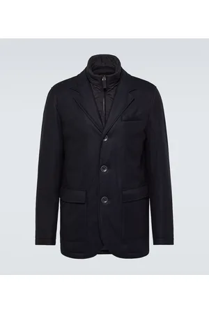 HERNO Convertible wool and cashmere blazer