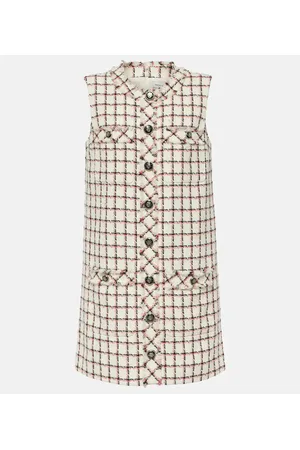 VERONICA BEARD Laurel cotton-blend tweed minidress