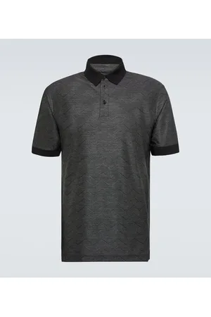 Giorgio Armani Cotton and silk polo shirt