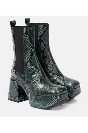 Dorothee Schumacher Snake-printed leather Chelsea boots