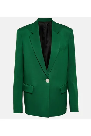 The Attico Single-breasted wool-blend blazer