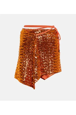 The Attico Wrap-around waist miniskirt