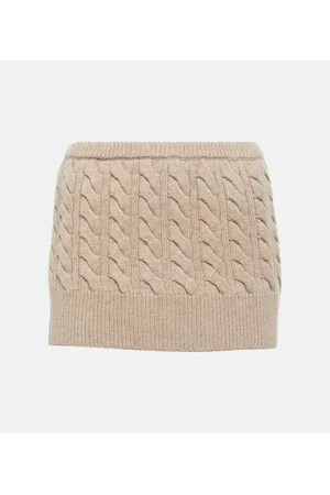 CHRISTOPHER ESBER Low-rise wool and cashmere miniskirt