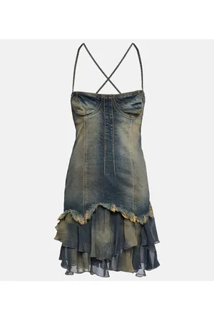 BLUMARINE Denim minidress