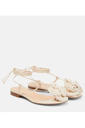 MAGDA BUTRYM Crochet and leather sandals