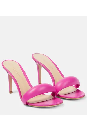 Gianvito Rossi Bijoux 85 leather mules