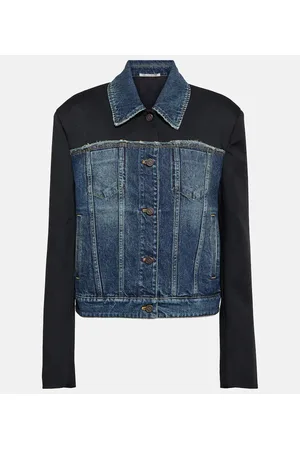 Stella McCartney Twill-paneled denim jacket