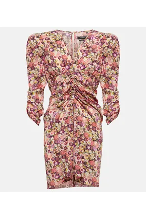 Isabel Marant Celina floral silk-blend minidress