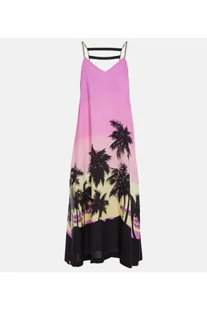 Palm Angels Printed midi dress