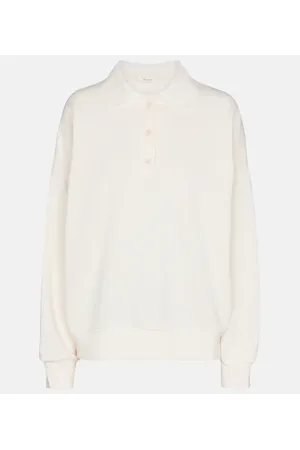 The Row Corzas cotton polo sweater
