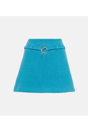 Ganni Wool-blend miniskirt