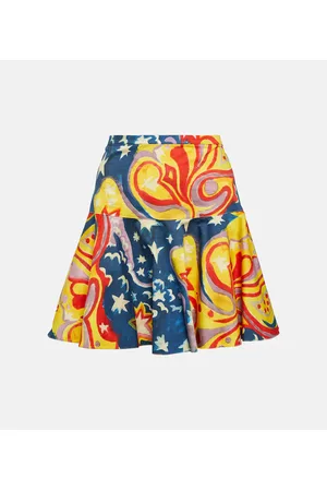 Marni X No Vacancy Inn printed cotton miniskirt