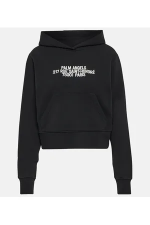 Palm Angels Logo cropped hoodie