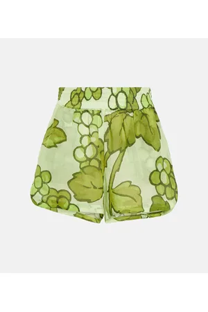Etro Printed ramie shorts