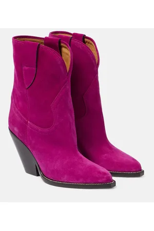 Isabel Marant Leyane suede cowboy boots