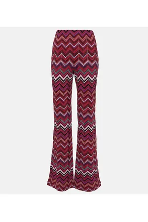 Missoni Zig-zag high-rise flared pants