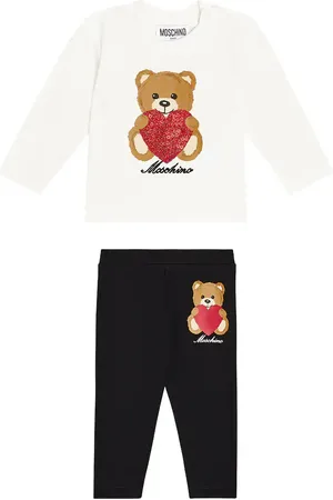 Moschino Baby cotton-blend top and leggings set