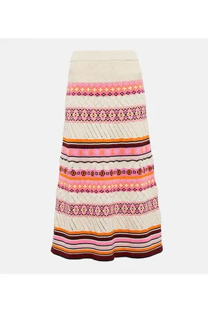 Kenzo Jacquard cotton-blend maxi skirt