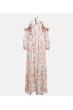 Giambattista Valli Off-the-shoulder floral silk gown
