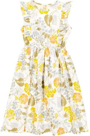 The New Society Gianni floral linen and cotton dress