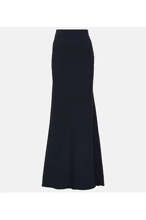 VALENTINO High-rise silk maxi skirt