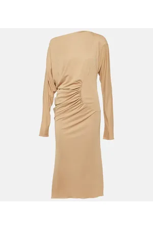 Khaite Oron ruched jersey midi dress