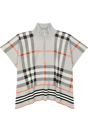 Burberry Burberry Check wool poncho