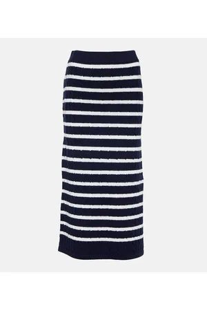 Ralph Lauren Cable-knit wool midi skirt