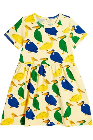 Mini Rodini Printed cotton-blend dress
