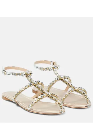 Giambattista Valli Maharani embellished leather sandals
