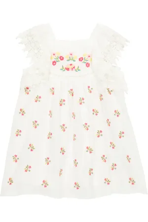 Louise Misha Aguila embroidered cotton dress