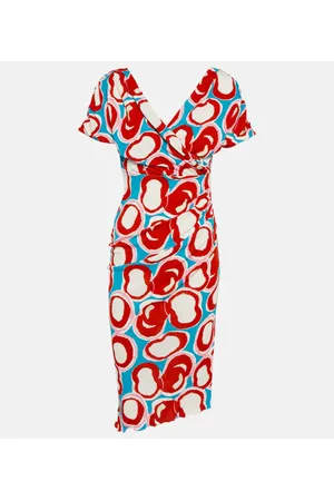 Diane von Furstenberg Havana printed jersey midi dress