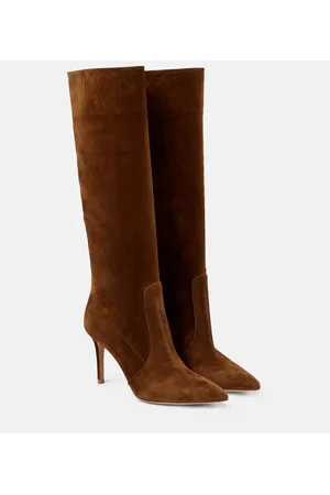 Gianvito Rossi Hansen 85 suede knee-high boots