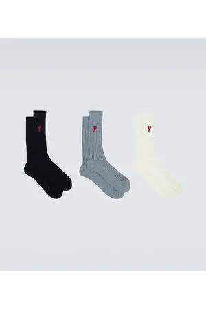 Ami Set of 3 cotton-blend socks