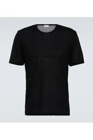Saint Laurent Logo embroidered T-shirt