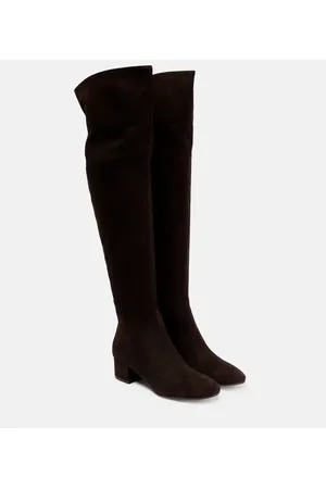 Gianvito Rossi Rolling over-the-knee suede boots