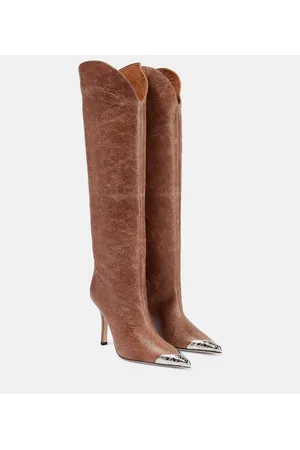 PARIS TEXAS Nadia leather knee-high boots