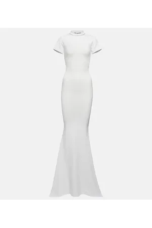 Balenciaga Cotton-blend T-shirt maxi dress
