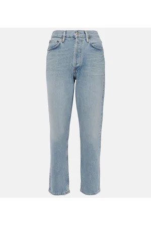 AGOLDE Riley high-rise cropped straight jeans