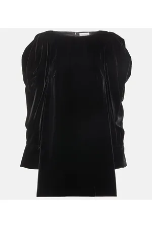 Nina Ricci Puff-sleeve velvet minidress