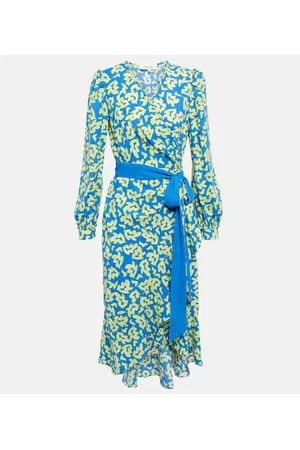 Diane von Furstenberg Printed tie-waist midi dress