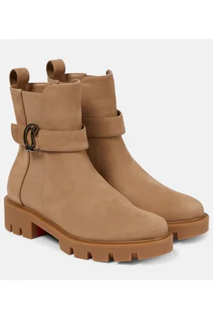 Christian Louboutin CL Chelsea suede ankle boots