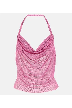 GIUSEPPE DI MORABITO Embellished cowl-neck top