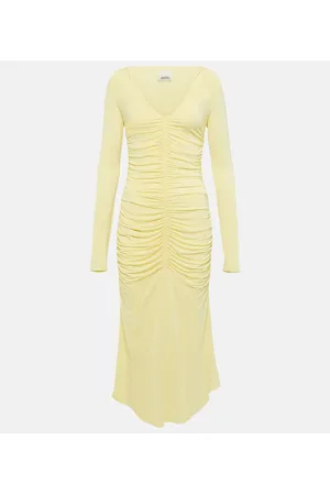 Isabel Marant Laly gathered jersey midi dress