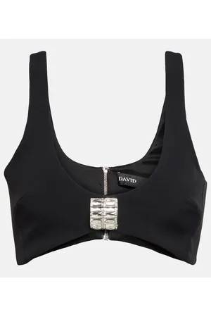 DAVID KOMA Embellished cady bra top
