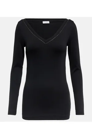 Brunello Cucinelli Cotton-blend top