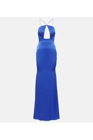 ALEX PERRY Halterneck satin gown